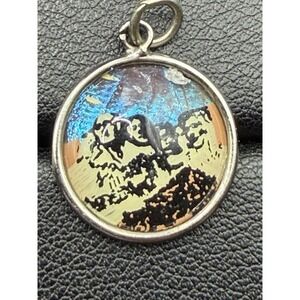 Vintage Sterling Silver Mount Rushmore Hoffman Charm 925 K6